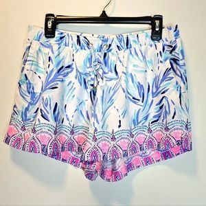 Lilly Pulitzer Katia Resort White Pink Flowy Shorts Medium